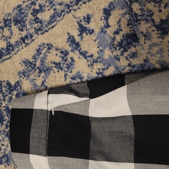 Loft sz 6 black white gingham shorts WS41 - Picture 3 of 4